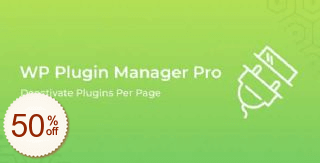WP Plugin Manager Pro Discount Coupon