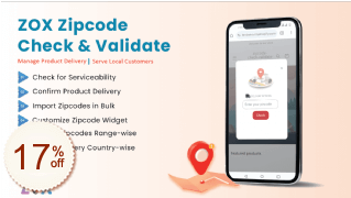 ZOX Zipcode Discount Coupon