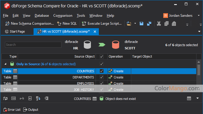 dbForge Compare Bundle for Oracle Screenshot