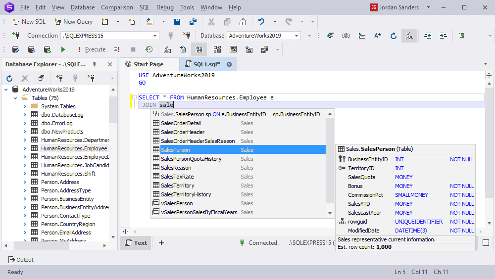 dbForge Studio for SQL Server Screenshot