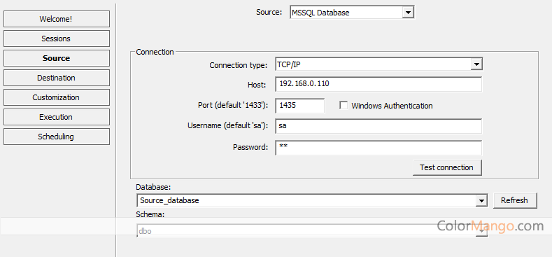 DBSync for MSSQL & PostgreSQL Screenshot