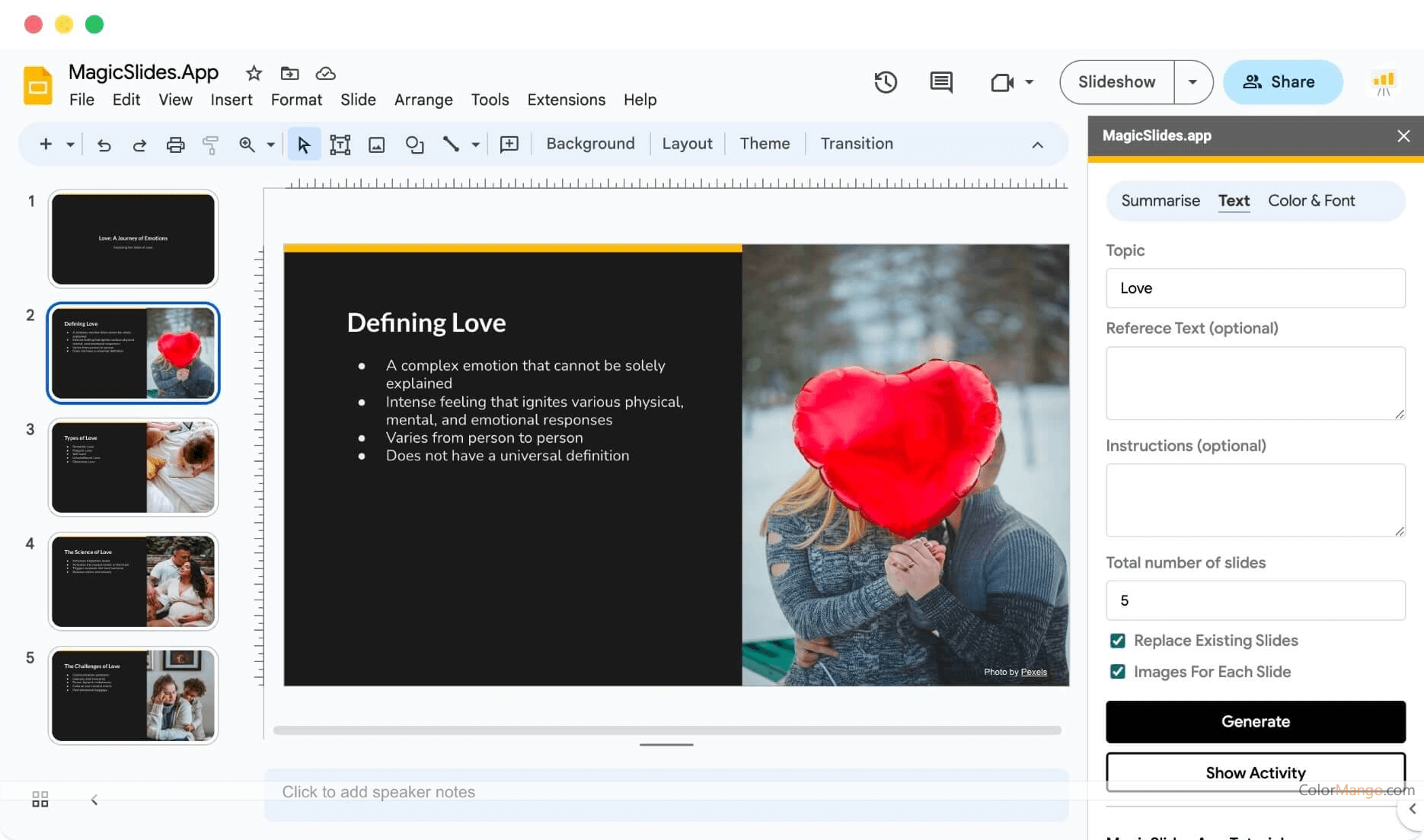 MagicSlides Screenshot