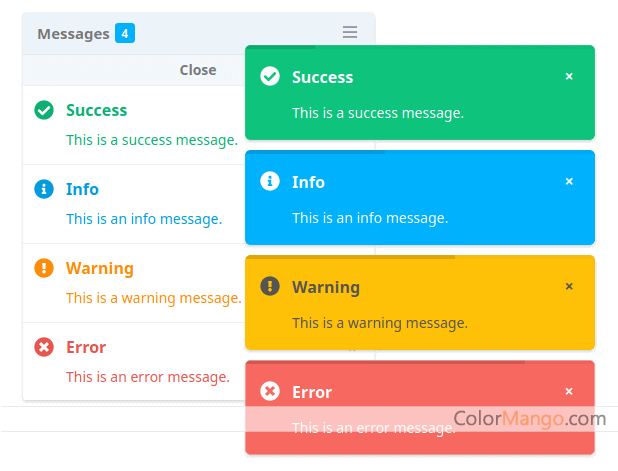 Minitek System Messages for Joomla Screenshot