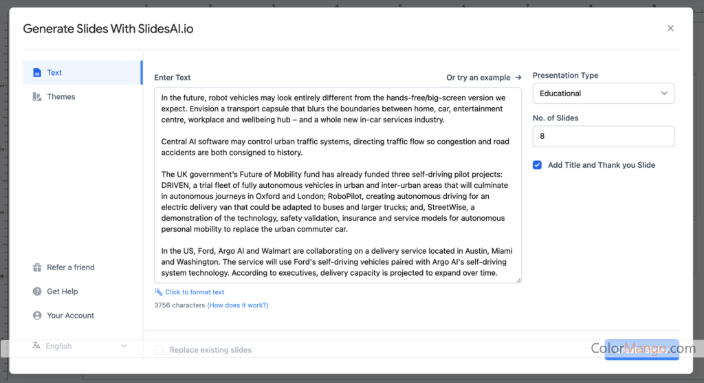 SlidesAI Screenshot