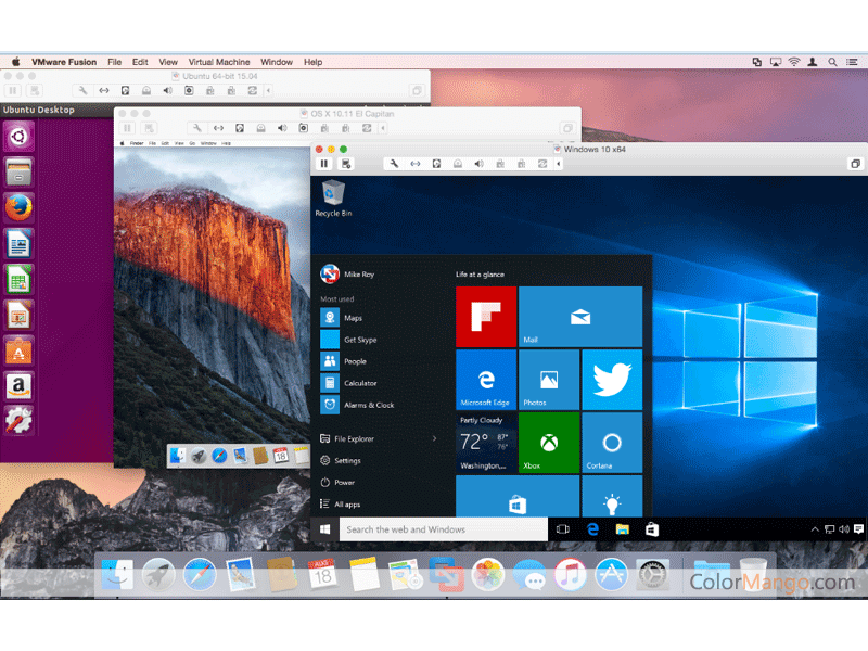VMware Fusion for Mac Screenshot