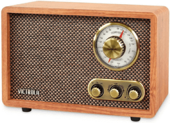 Victrola Retro Wood Bluetooth Radio