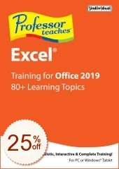 Professor Teaches Excel 2019 Discount Coupon