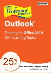 Professor Teaches Outlook 2019 Discount Coupon