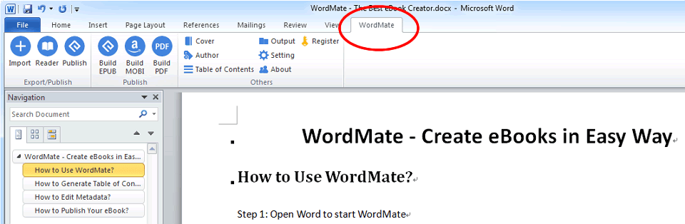 Epubor WordMate Screenshot