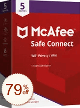McAfee Safe Connect VPN Discount Coupon Code