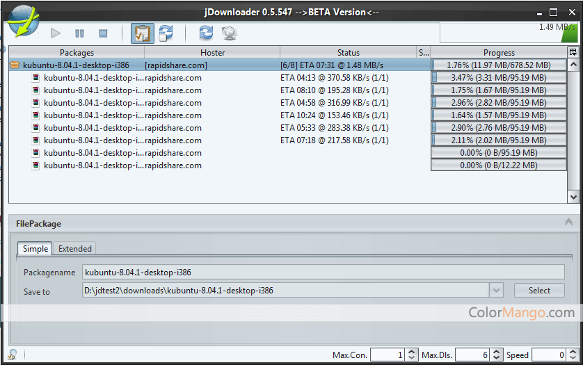 jdownloader error failed to connect to server