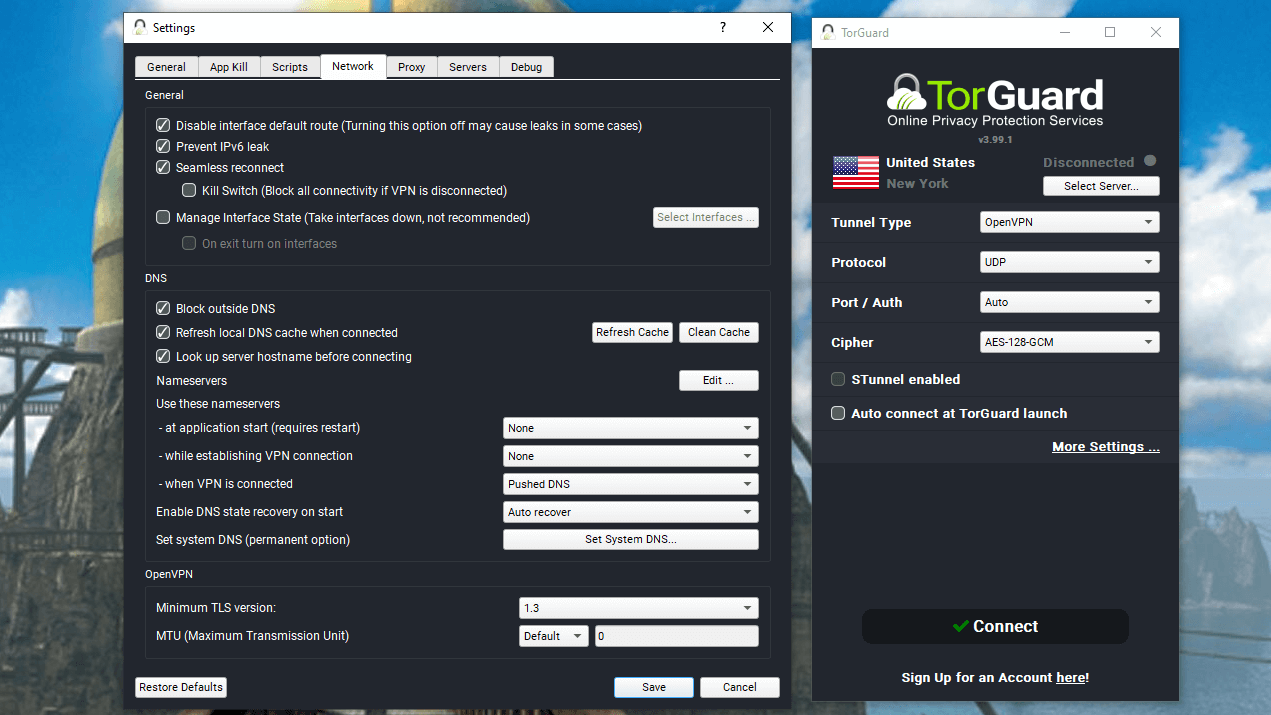 TorGuard VPN Screenshot