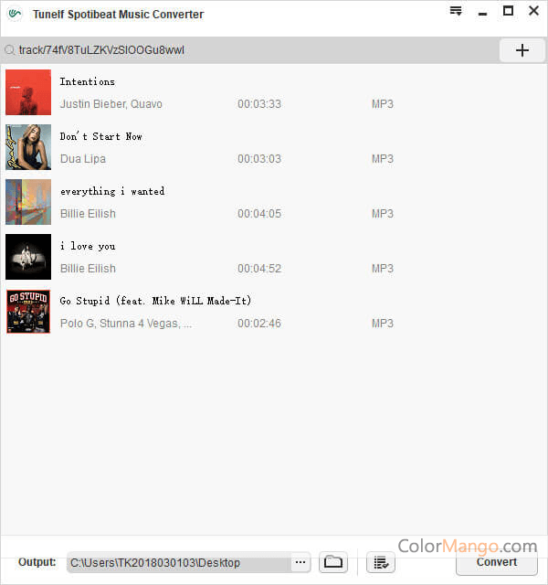 Tunelf Spotify Music Converter Screenshot