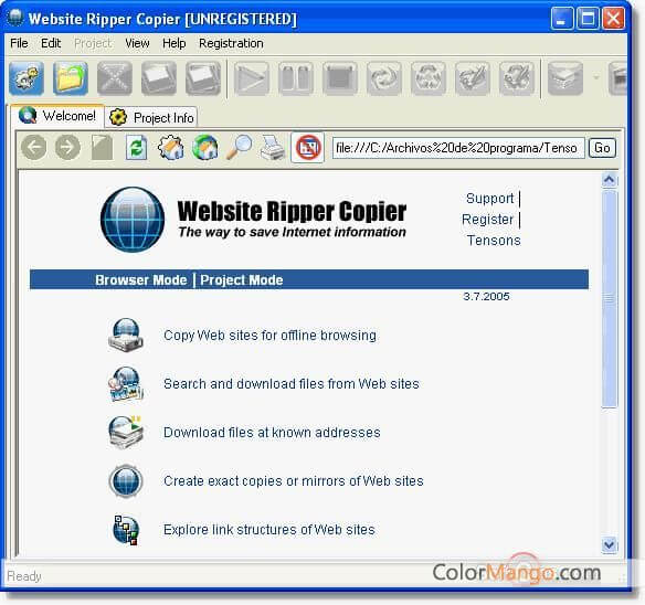 Website Ripper Copier Screenshot