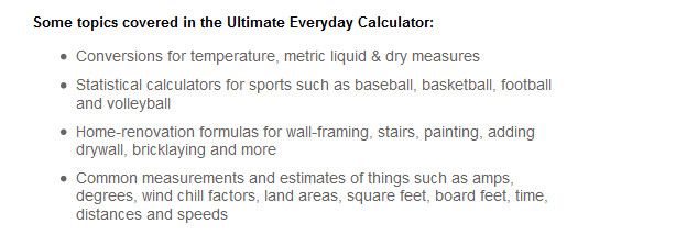 Ultimate Everyday Calculator Feature
