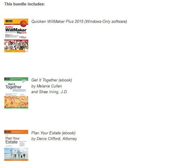 Nolo's Estate Planning Bundle Feature