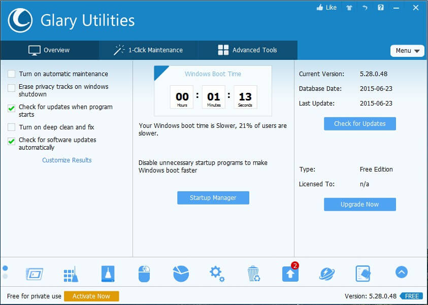 Glary Utilities Free Screenshot
