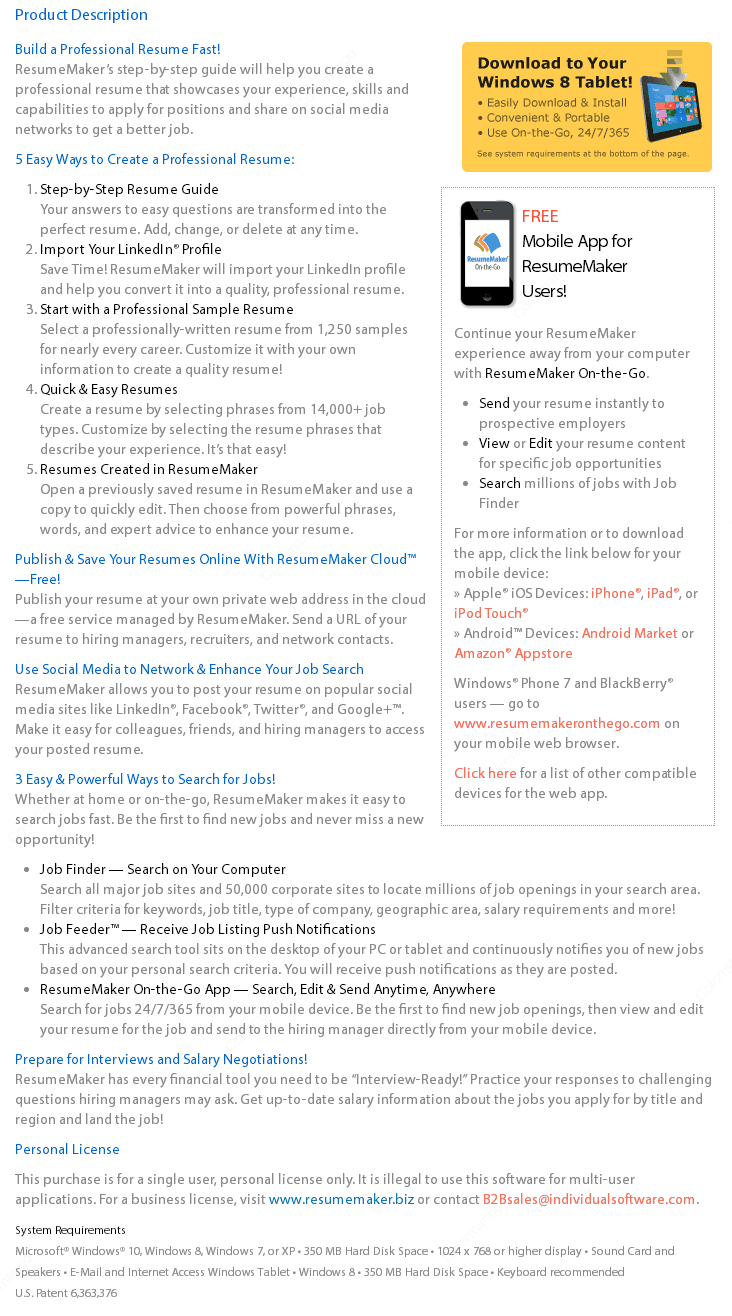 professional resume maker
