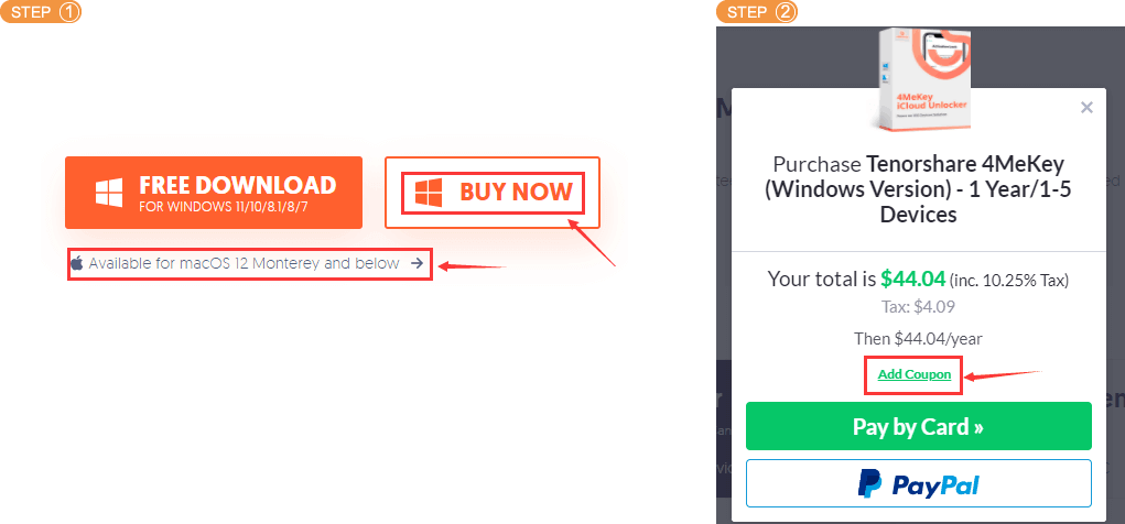 Tenorshare 4MeKey Discount