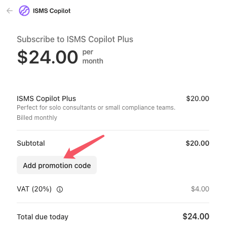 ISMSCopilot Discount