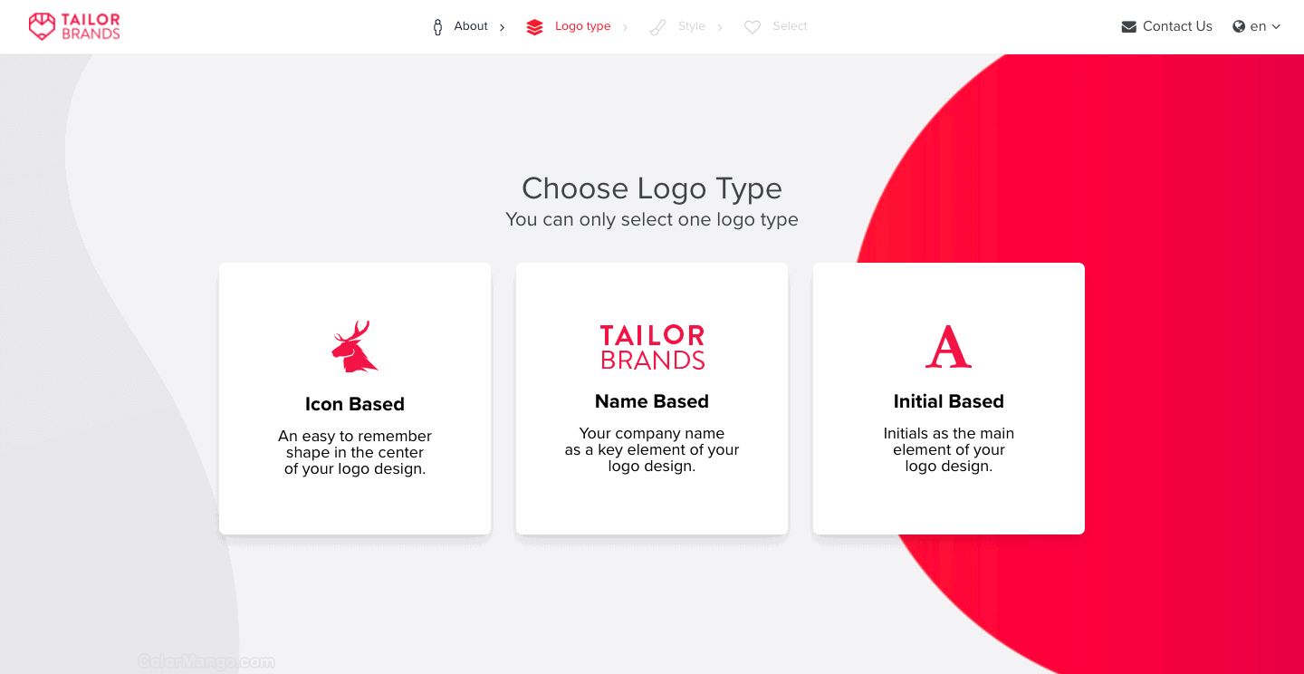 Tailor Brands Logo Maker Screenshot