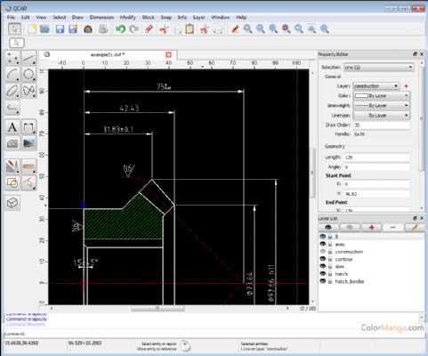 QCAD Shopping & Trial Screenshot