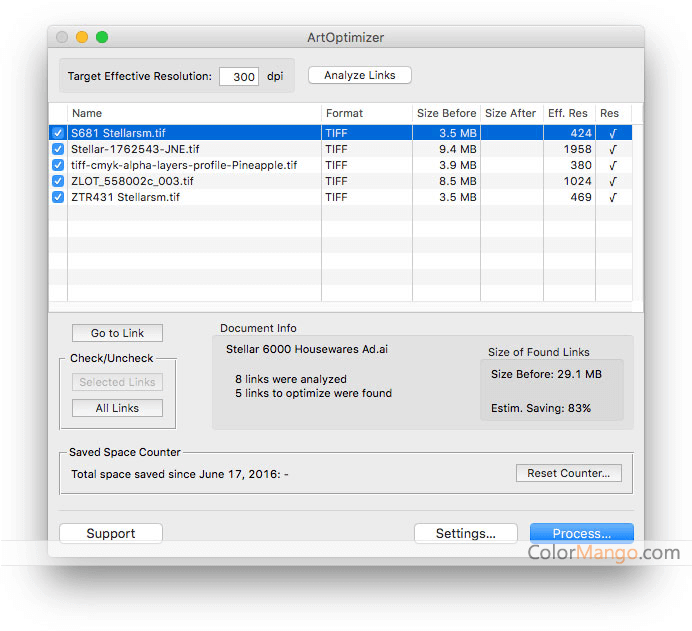 ArtOptimizer Screenshot