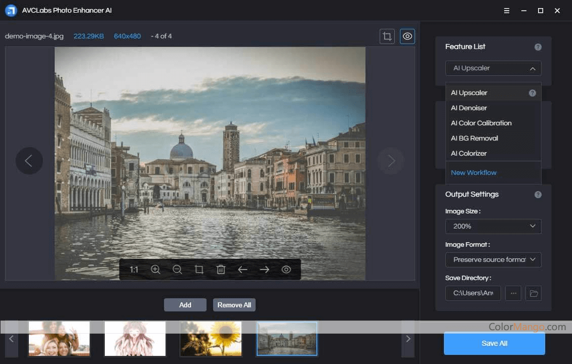 AVCLabs Photo Enhancer AI Screenshot