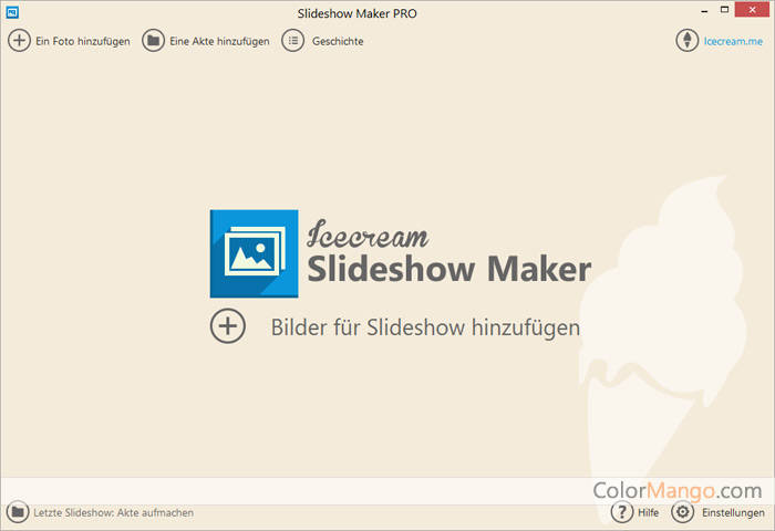 Icecream Slideshow Maker Pro Screenshot