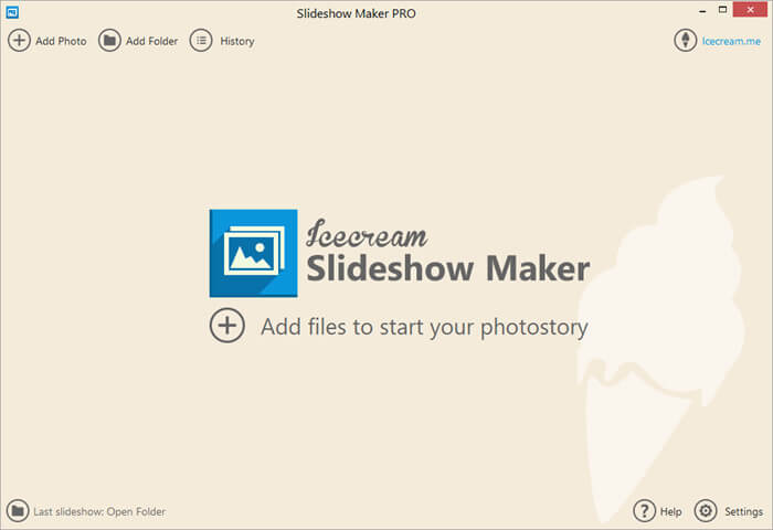 Icecream Slideshow Maker Pro Screenshot
