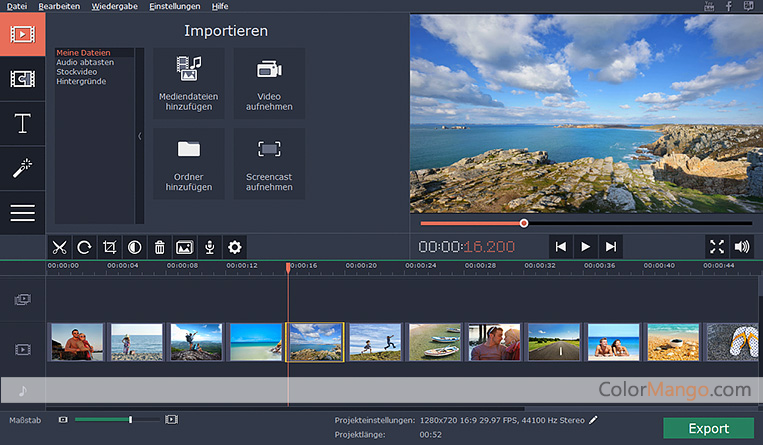 Movavi Slideshow Maker Screenshot