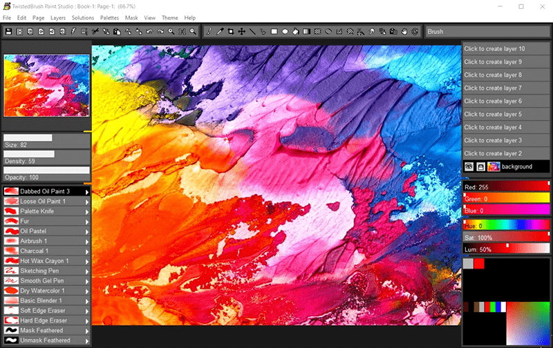 TwistedBrush Paint Studio Screenshot
