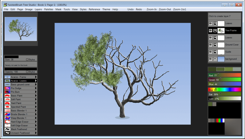 TwistedBrush Tree Studio Screenshot