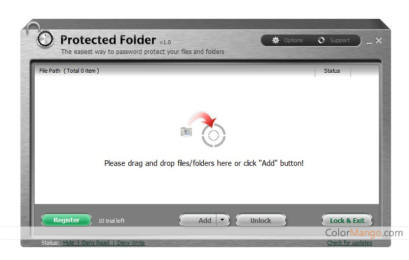 iobit protected folder full