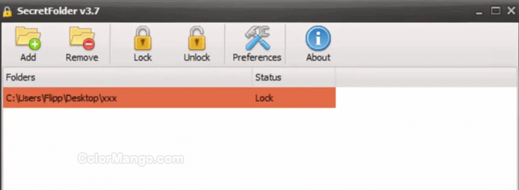 SecretFolder Screenshot