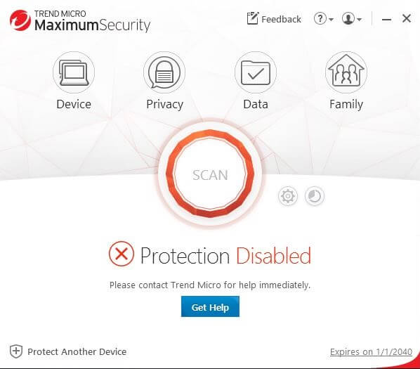 Trend Micro Maximum Security Screenshot