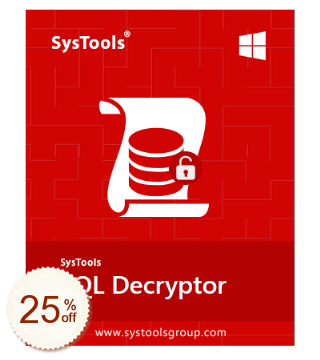 SysTools SQL Decryptor Discount Coupon Code