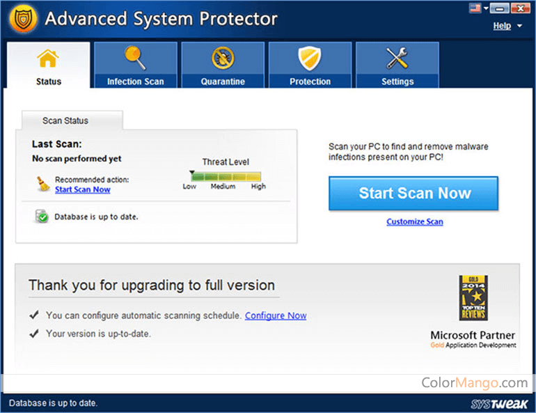 Advanced System Protector Screenshot