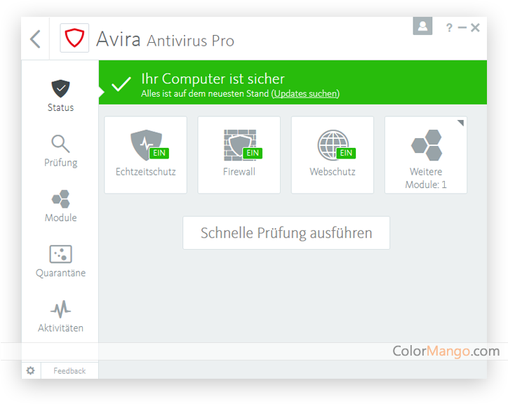 Avira Antivirus Pro Screenshot