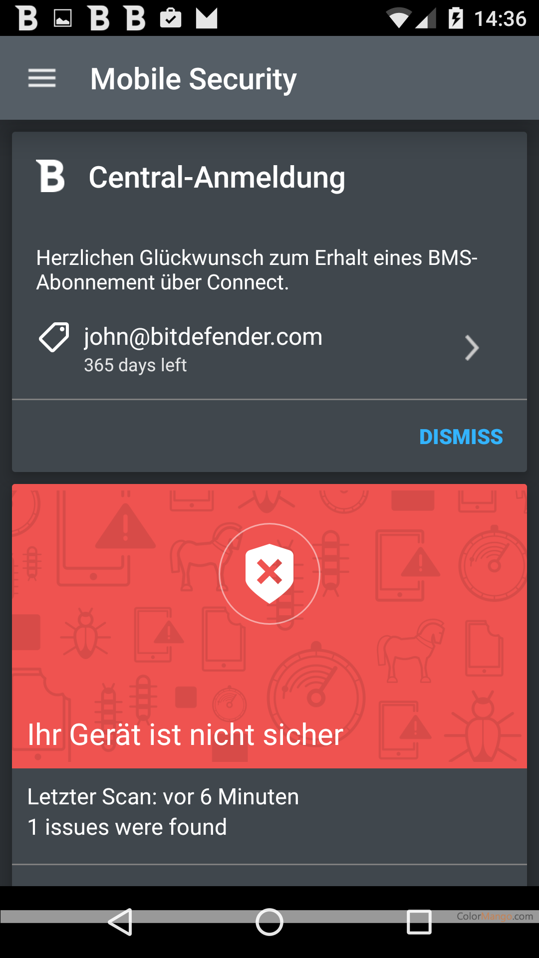 Bitdefender Mobile Security for Android Screenshot