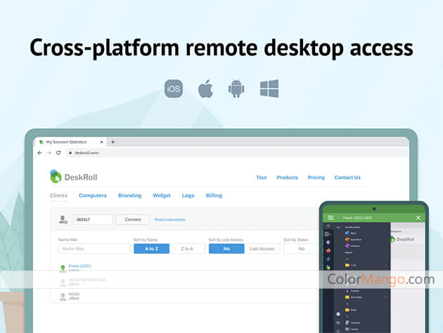 DeskRoll Remote Desktop Screenshot