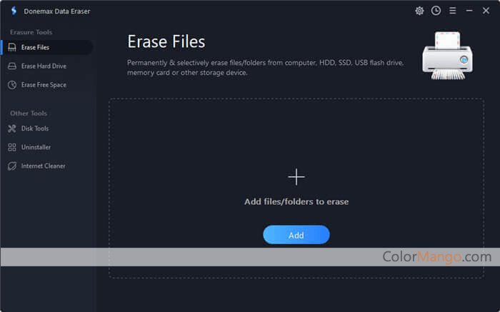 Donemax Data Eraser Screenshot
