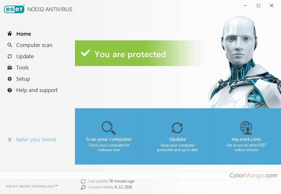 ESET NOD32 Antivirus Screenshot