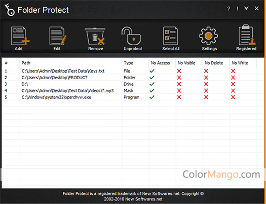 Folder Protect Screenshot