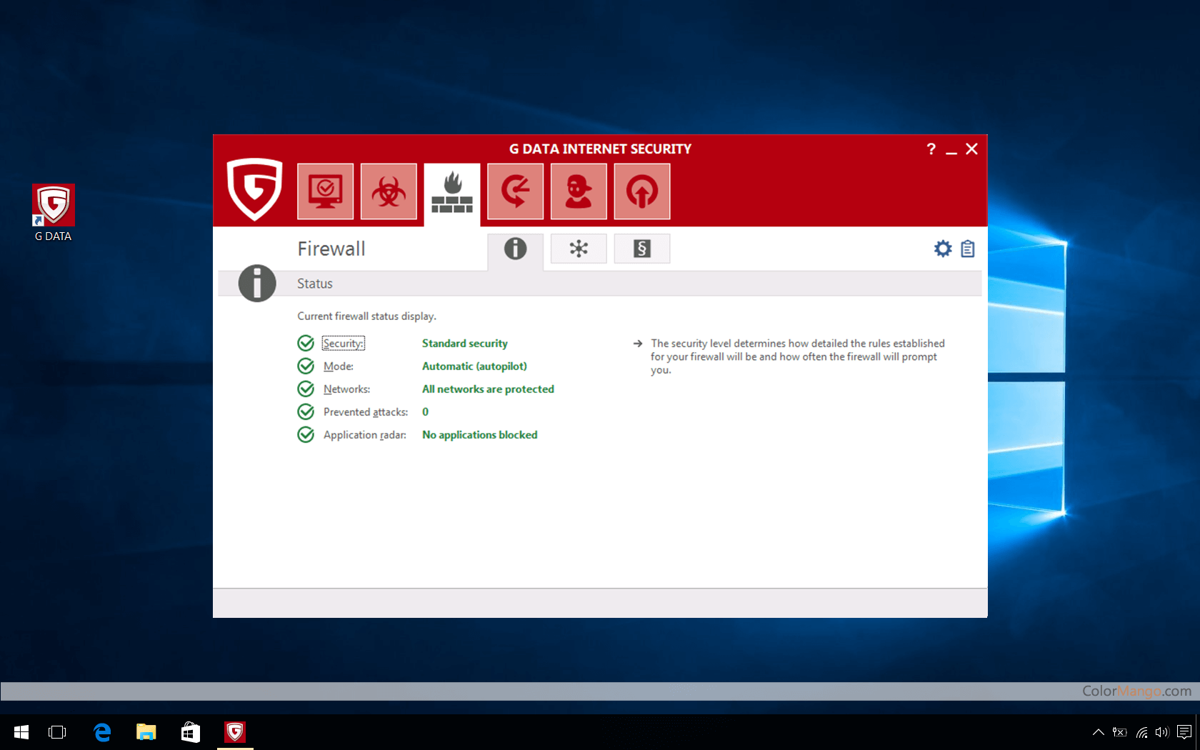 G Data Internet Security Screenshot