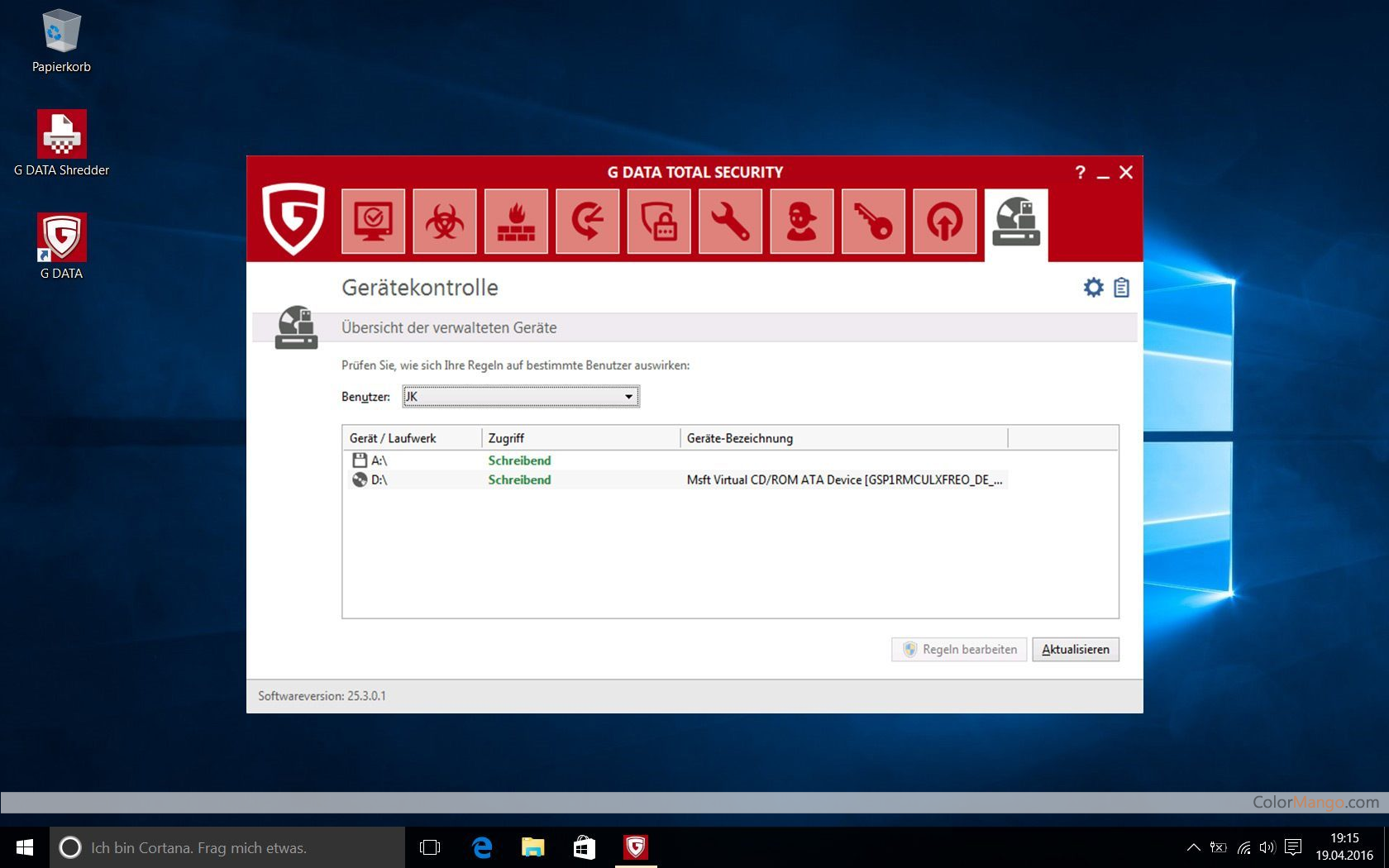 G Data Total Security Screenshot