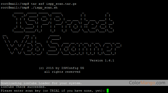 ISPProtect Malware Scanner Screenshot