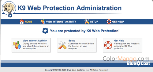 K9 Web Protection Screenshot