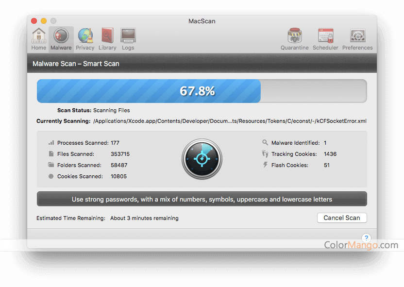MacScan Screenshot