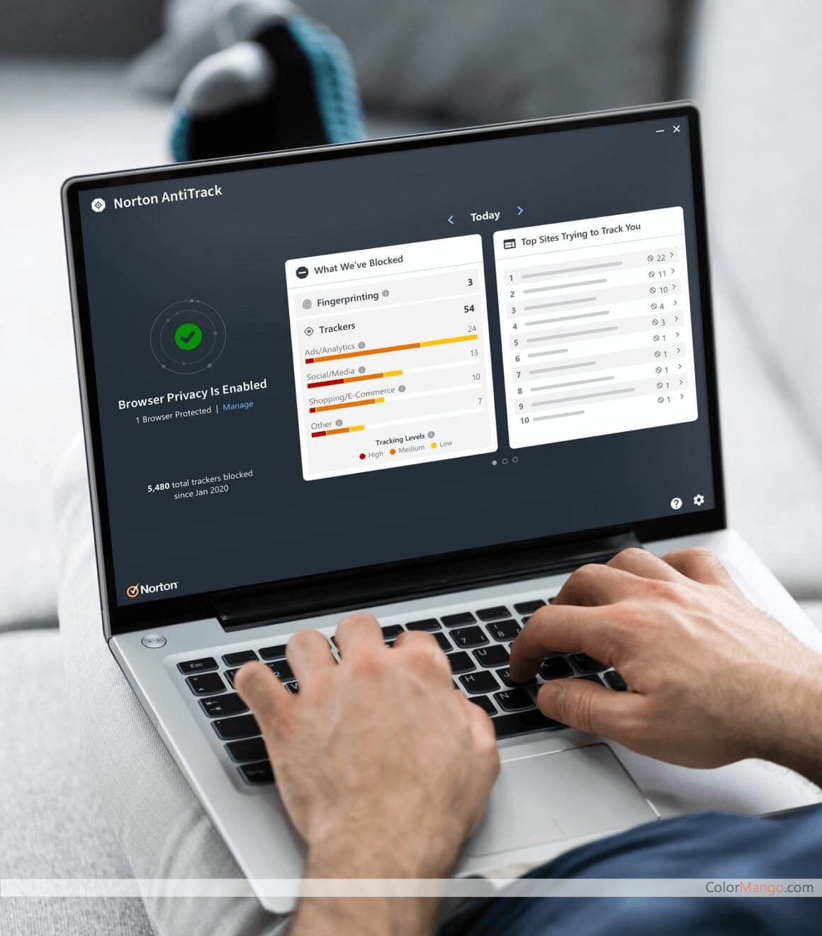 Norton AntiTrack Screenshot